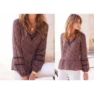 Sézane Sezane floral Tiered Blouse